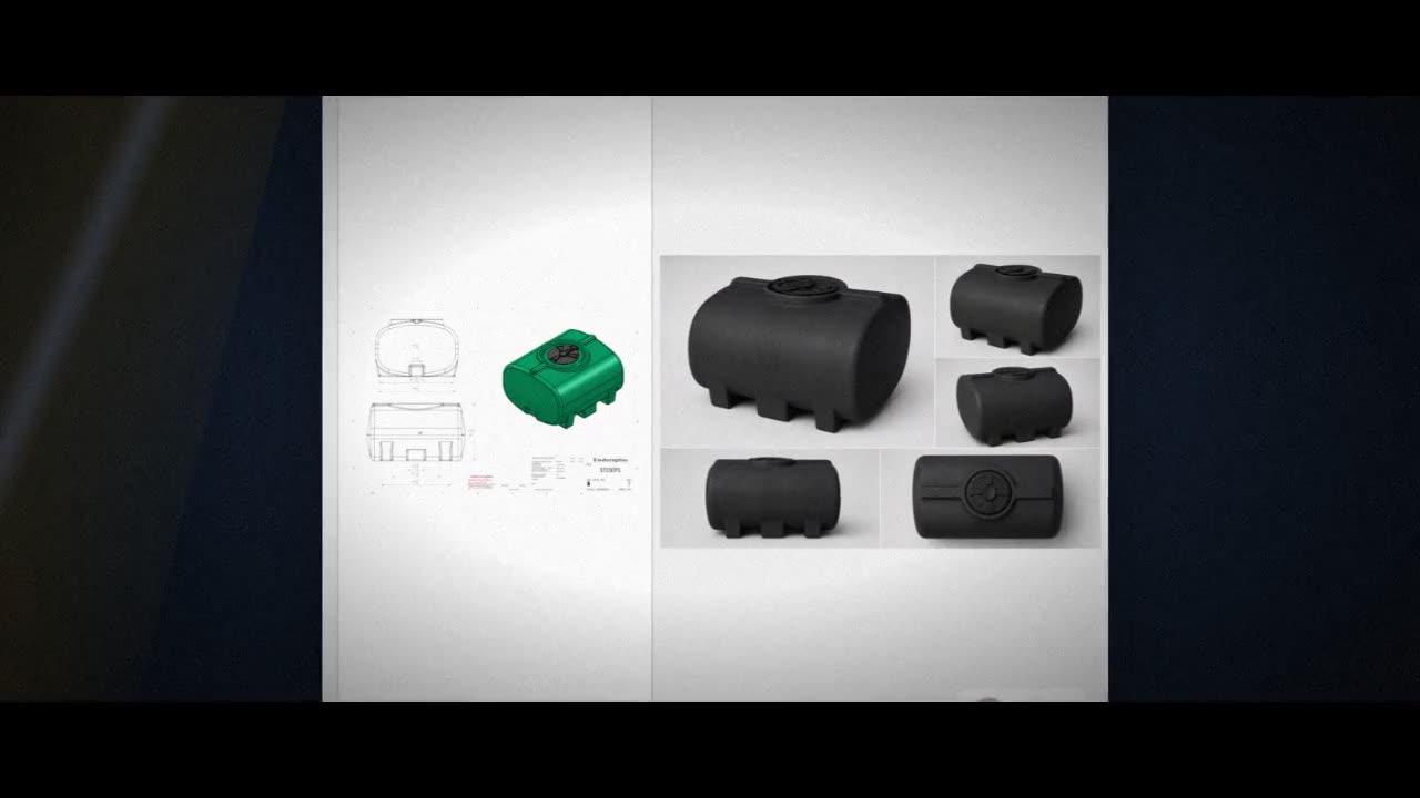 Enduraplas 250 Gallon Black Horizontal Leg Tank video