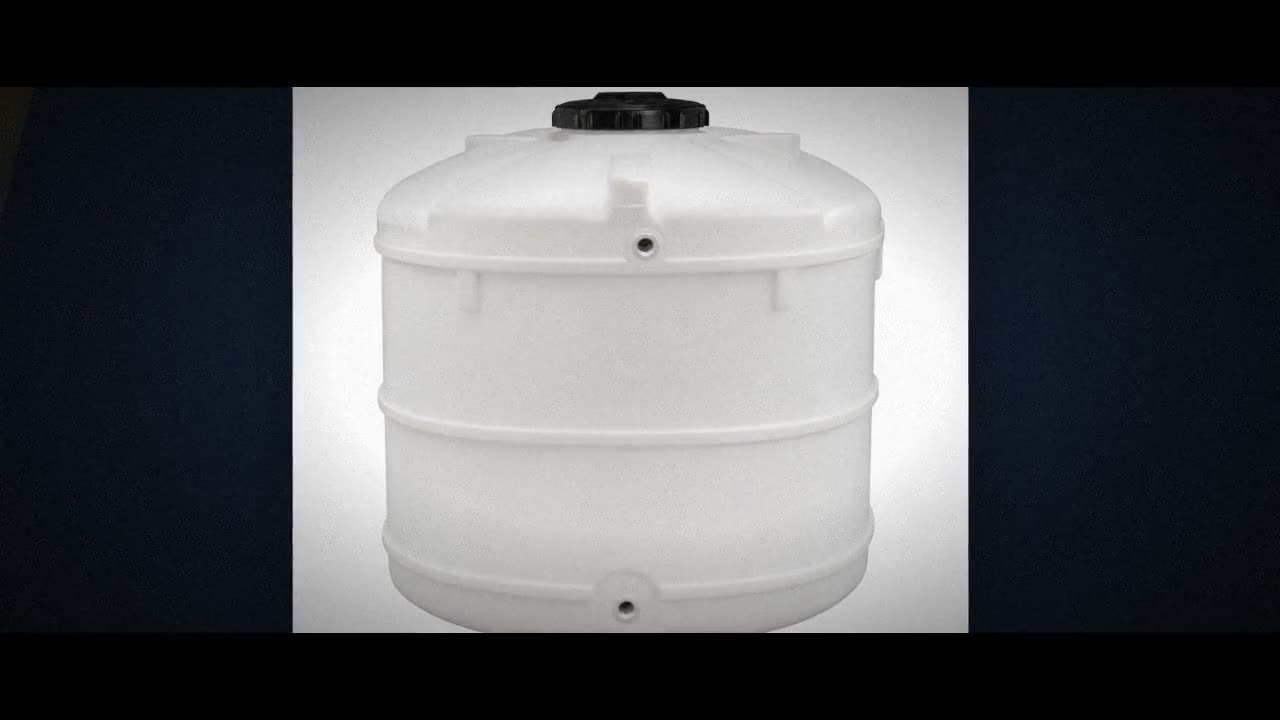 250 Gallon Plastic Horizontal Leg Tank video