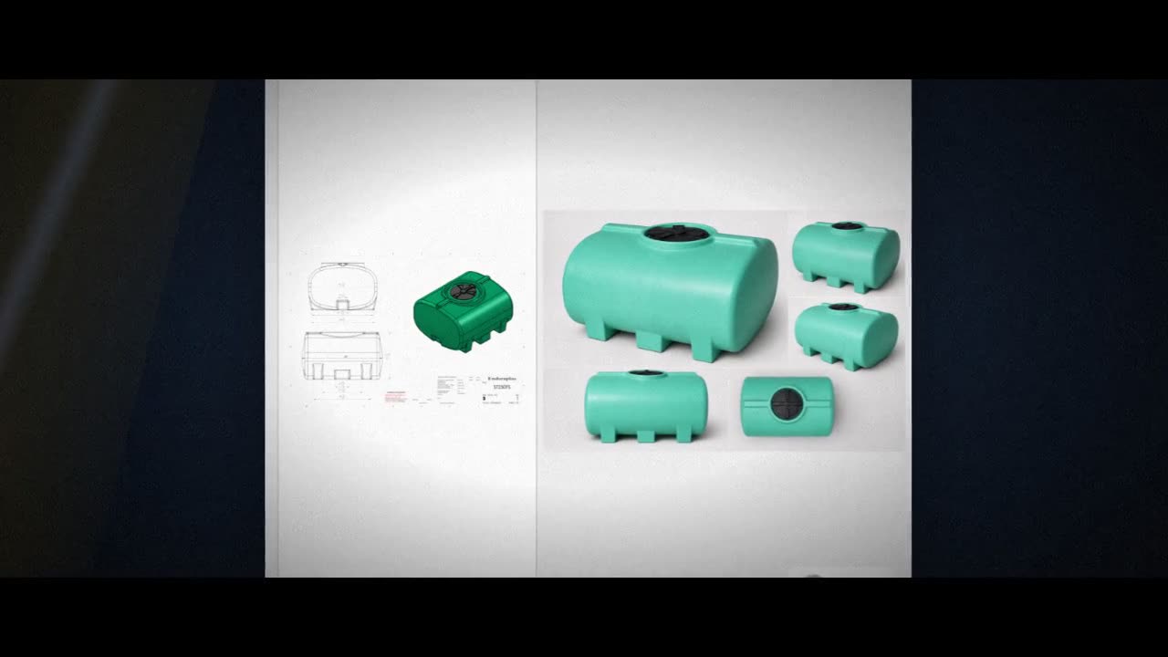 Enduraplas 250 Gallon Green Horizontal Leg Tank video