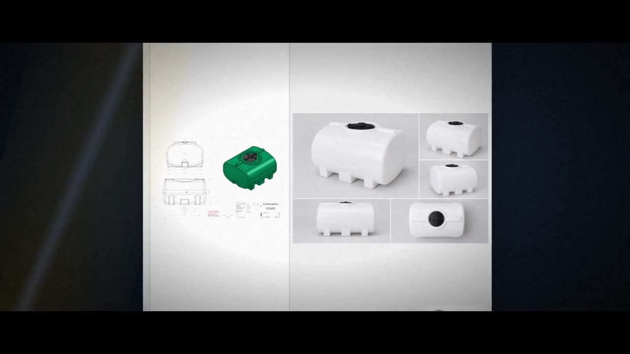 Enduraplas 250 Gallon White Horizontal Leg Tank video