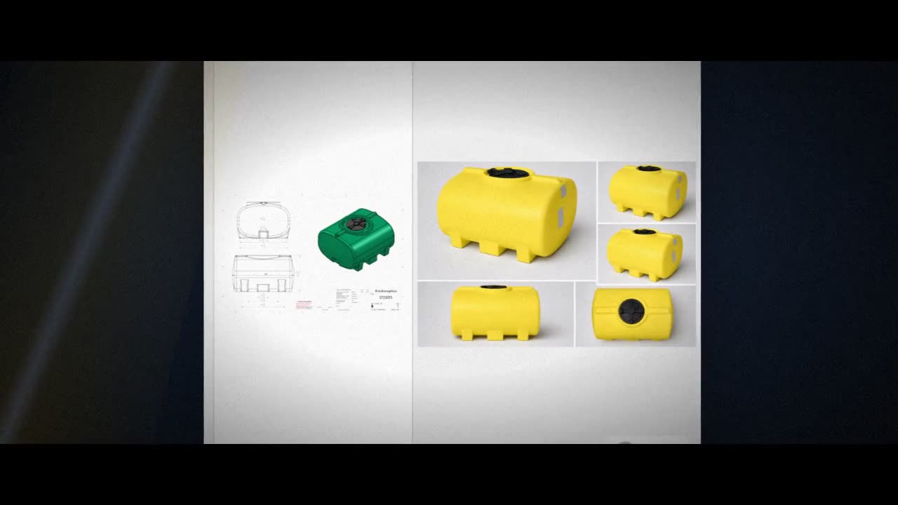 Enduraplas 250 Gallon Yellow Horizontal Leg Tank video