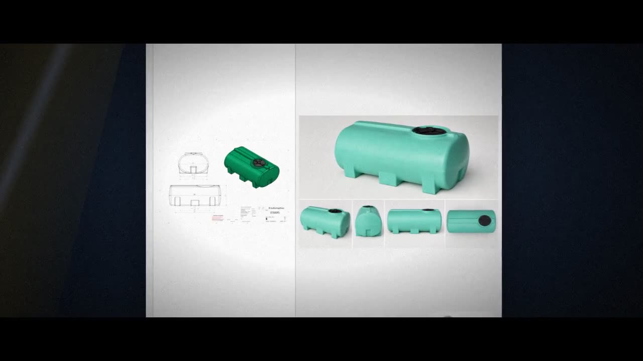 Enduraplas 300 Gallon Green Horizontal Leg Tank video