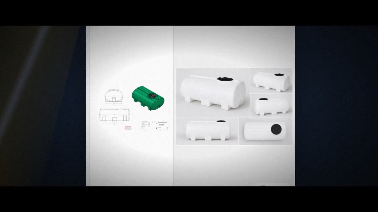 Enduraplas 300 Gallon White Horizontal Leg Tank video
