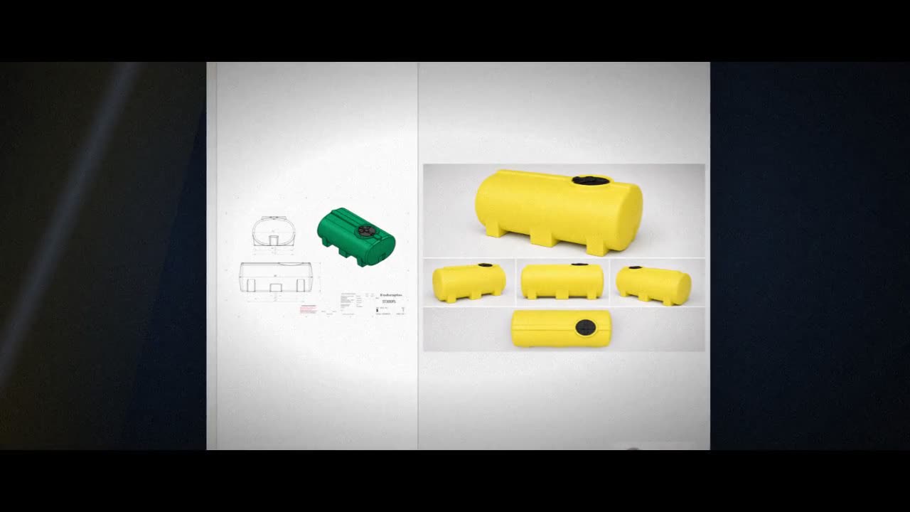Enduraplas 300 Gallon Yellow Horizontal Leg Tank video