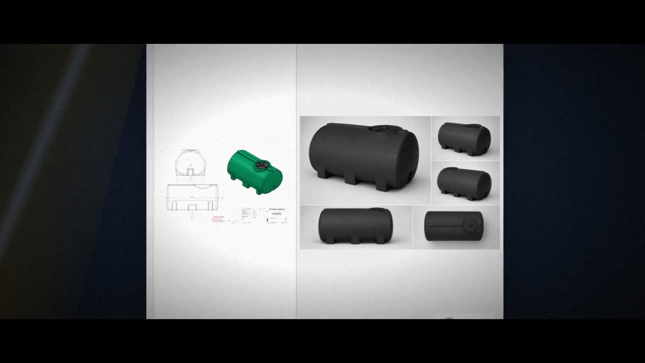 Enduraplas 400 Gallon Black Horizontal Leg Tank video