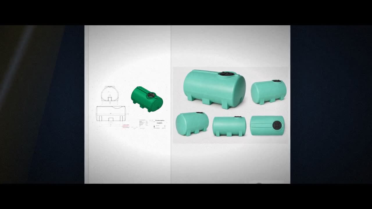 Enduraplas 400 Gallon Green Horizontal Leg Tank video