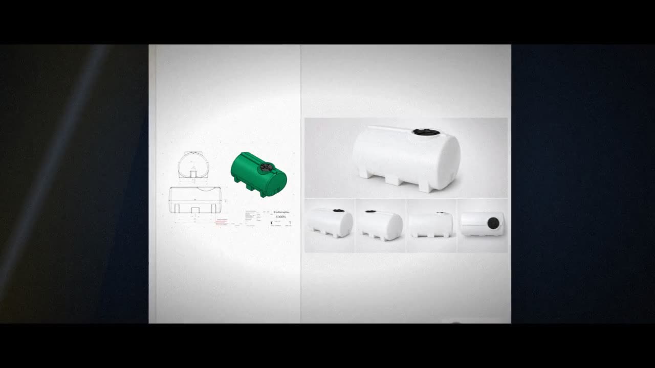Enduraplas 400 Gallon White Horizontal Leg Tank video