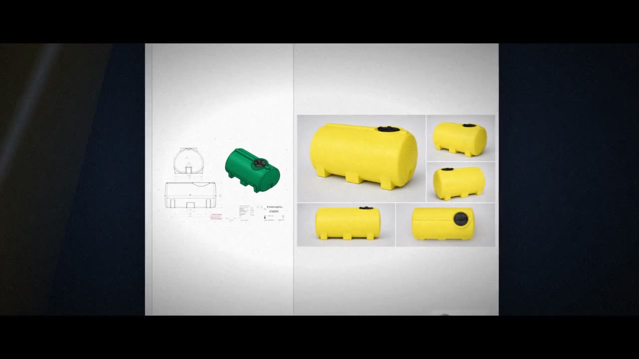Enduraplas 400 Gallon Yellow Horizontal Leg Tank video