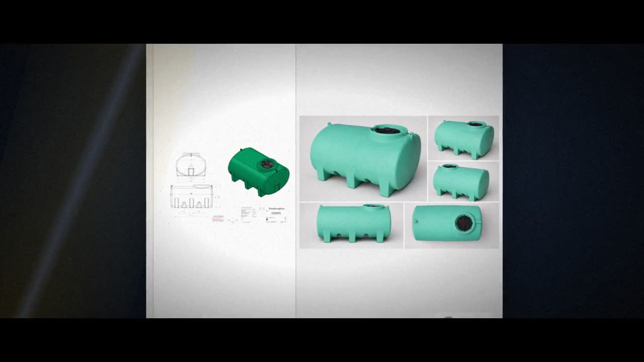 Enduraplas 550 Gallon Green Horizontal Leg Tank video
