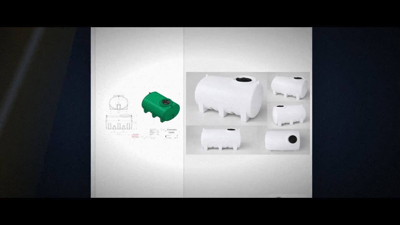 Enduraplas 550 Gallon White Horizontal Leg Tank video