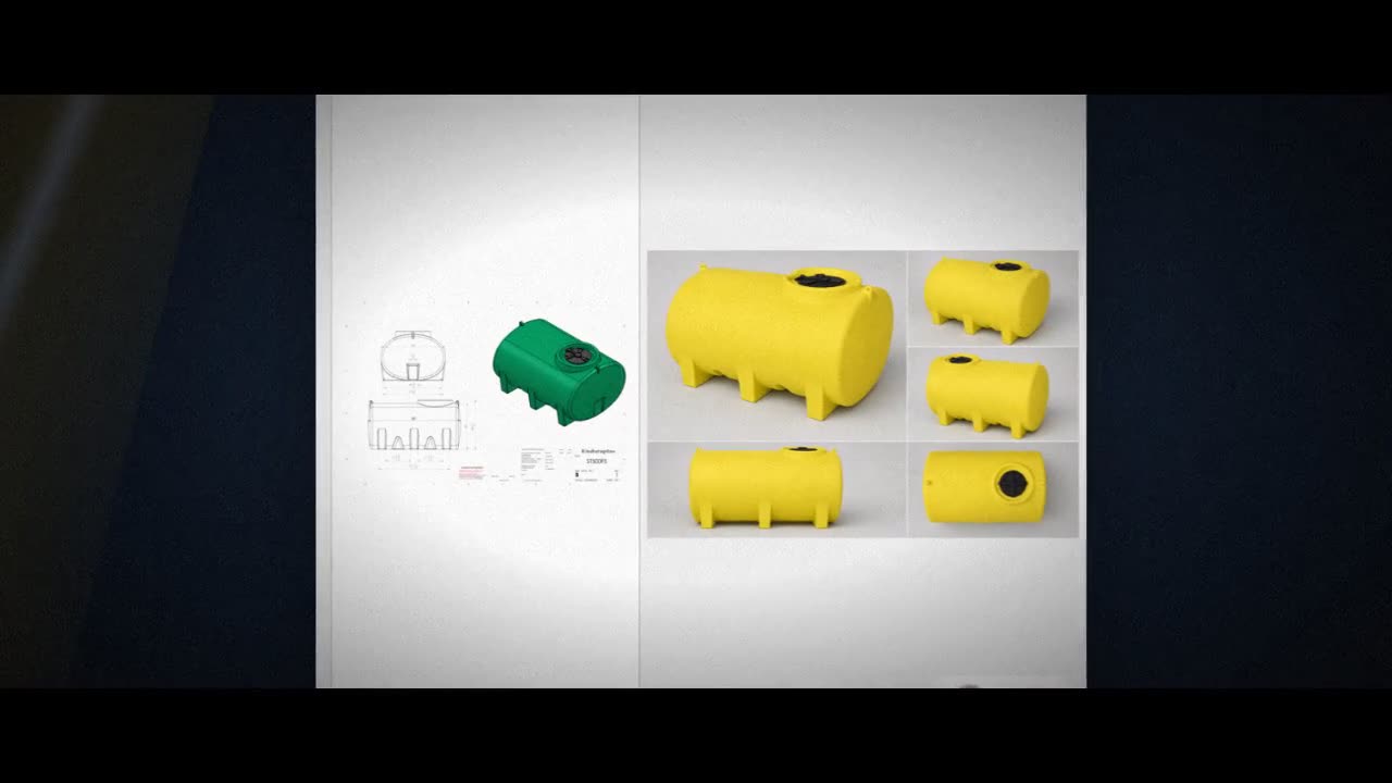 Enduraplas 550 Gallon Yellow Horizontal Leg Tank video
