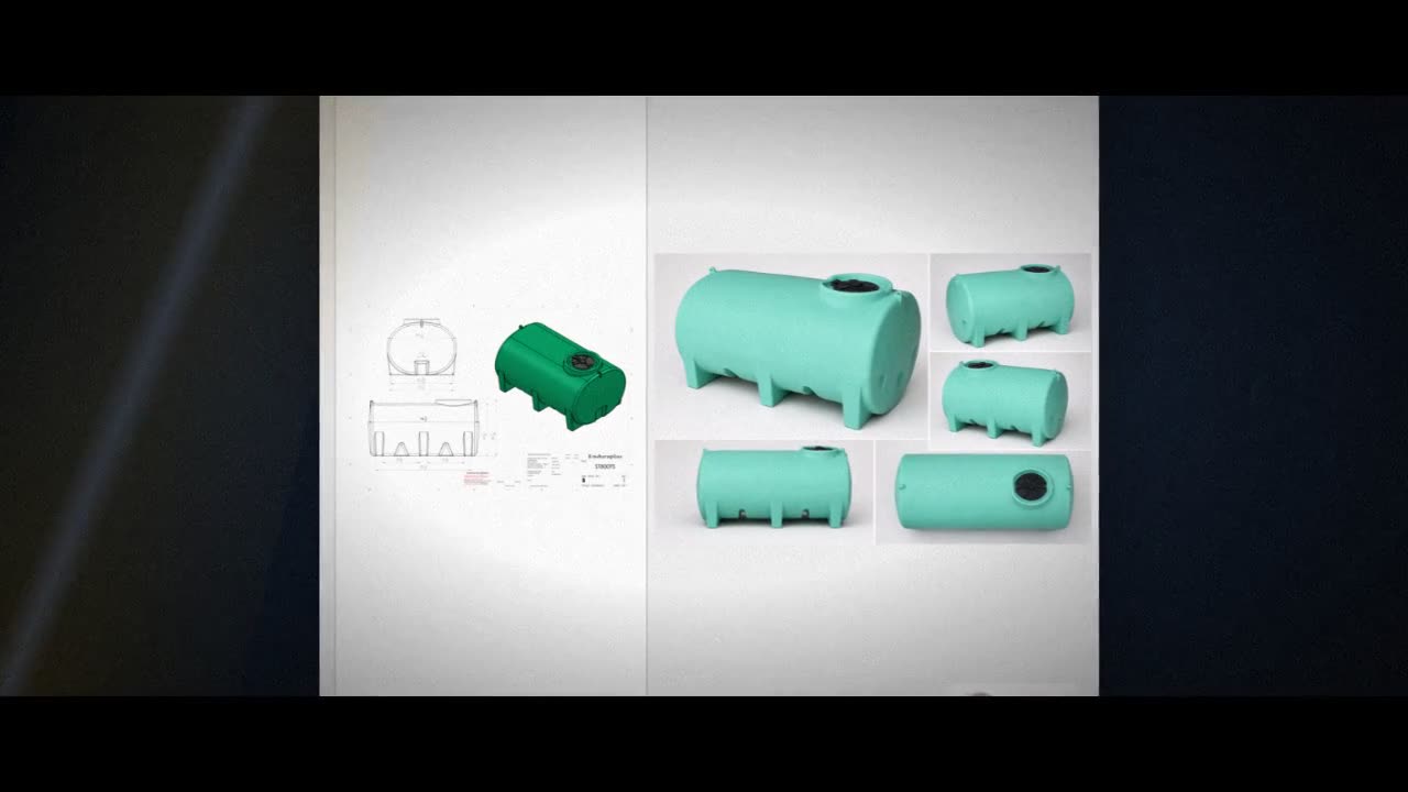 Enduraplas 800 Gallon Green Horizontal Leg Tank video