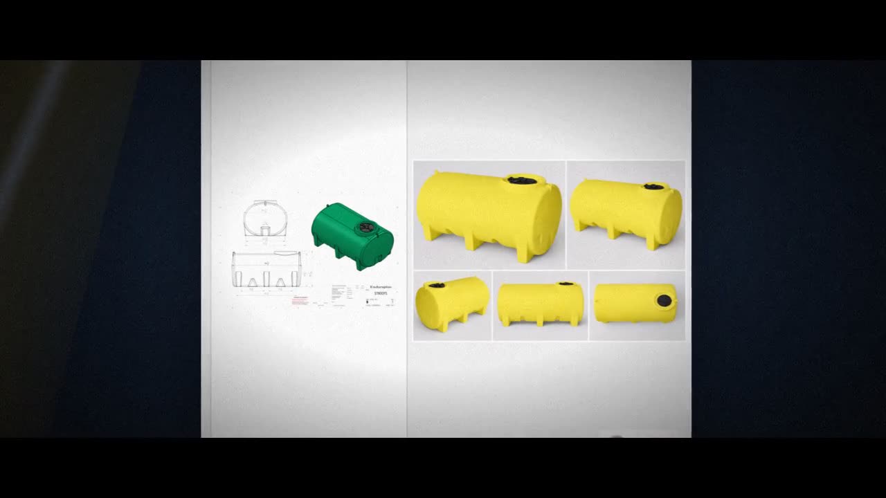 Enduraplas 800 Gallon Yellow Horizontal Leg Tank video