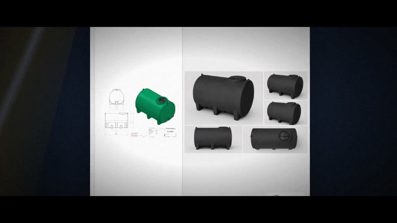 Enduraplas 1100 Gallon Black Horizontal Leg Tank video