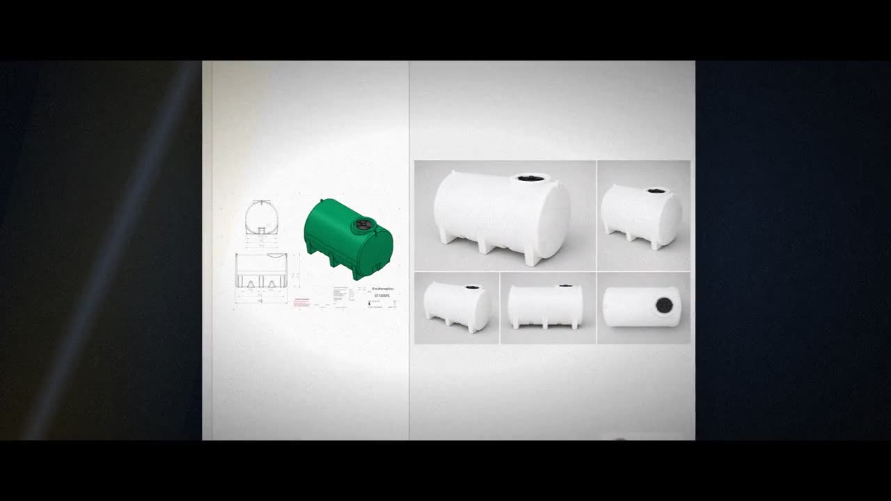 Enduraplas 1100 Gallon White Horizontal Leg Tank video