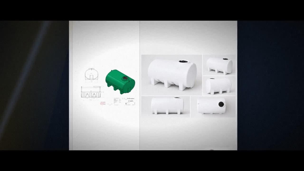 Enduraplas 1200 Gallon White Horizontal Leg Tank video