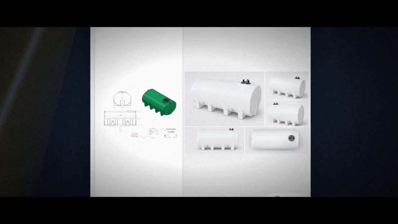 Enduraplas 1600 Gallon White Horizontal Leg Tank video