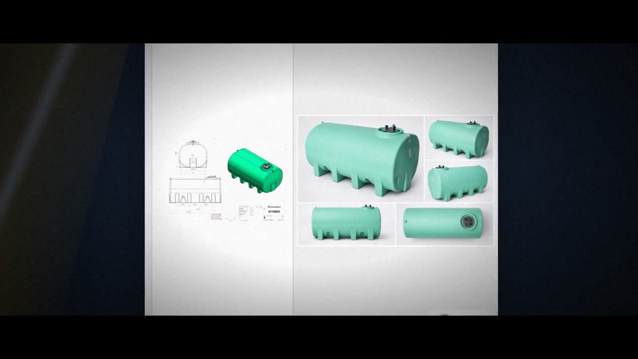 Enduraplas 1900 Gallon Green Horizontal Leg Tank video