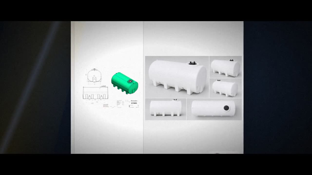 Enduraplas 1900 Gallon White Horizontal Leg Tank video