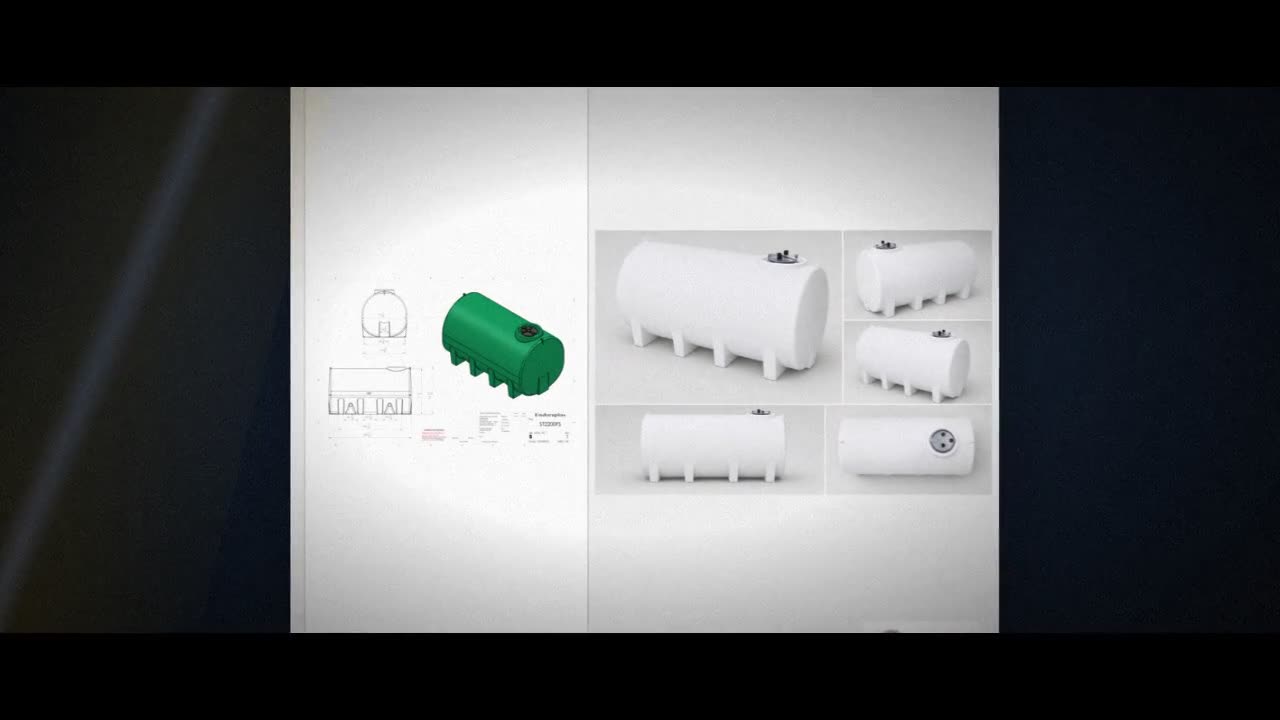 Enduraplas 2200 Gallon White Horizontal Leg Tank video
