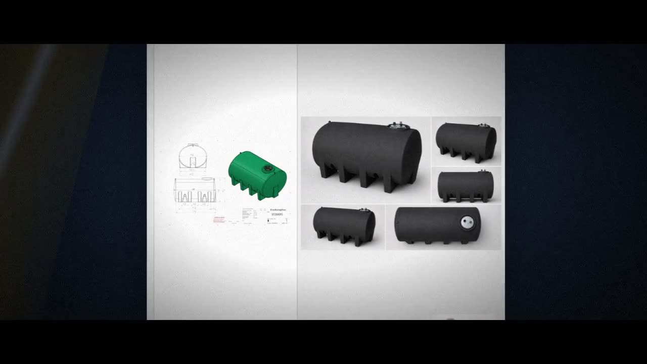 Enduraplas 2500 Gallon Black Horizontal Leg Tank video