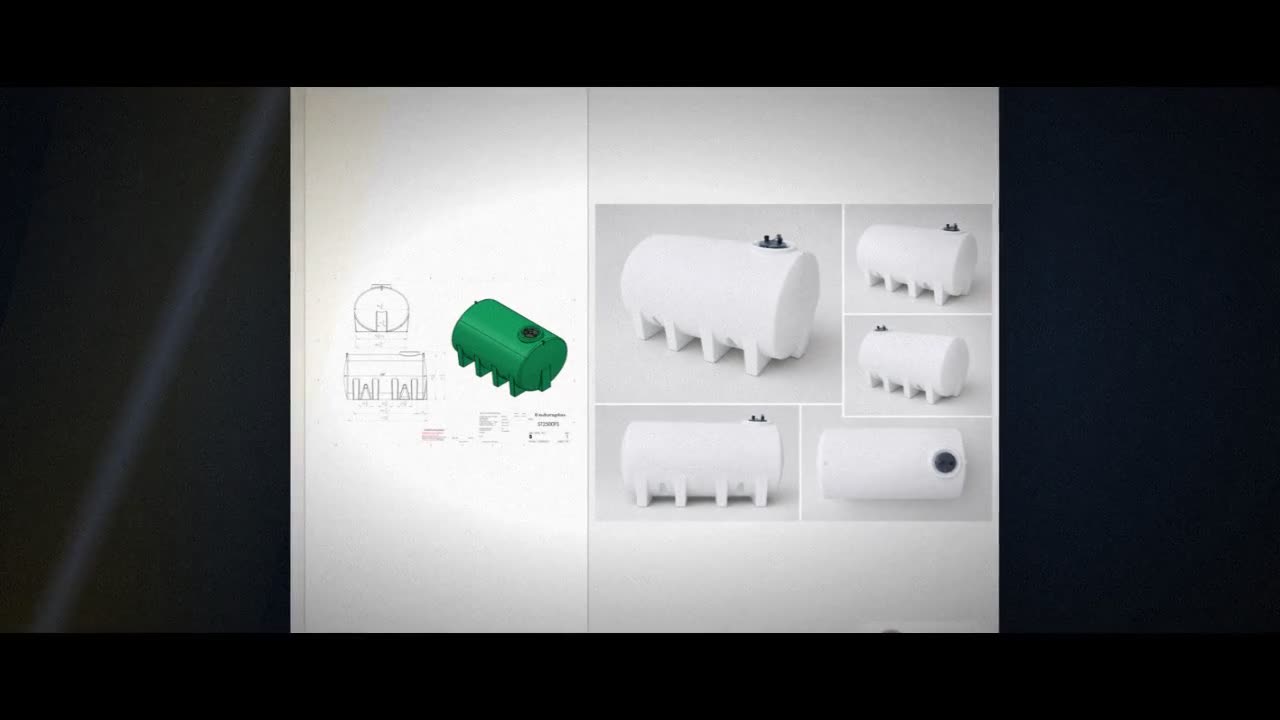 Enduraplas 2500 Gallon White Horizontal Leg Tank video