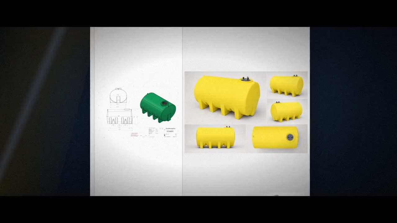 Enduraplas 2500 Gallon Yellow Horizontal Leg Tank video
