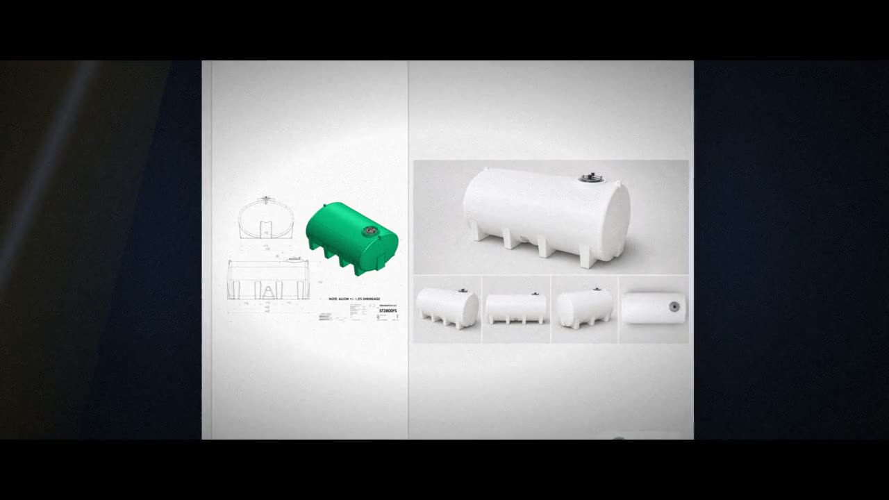 Enduraplas 2800 Gallon White Horizontal Leg Tank video