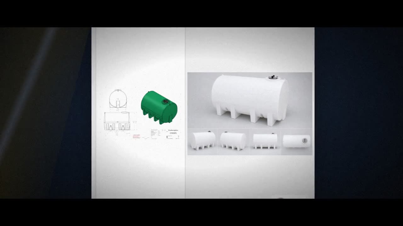 Enduraplas 3000 Gallon White Horizontal Leg Tank video