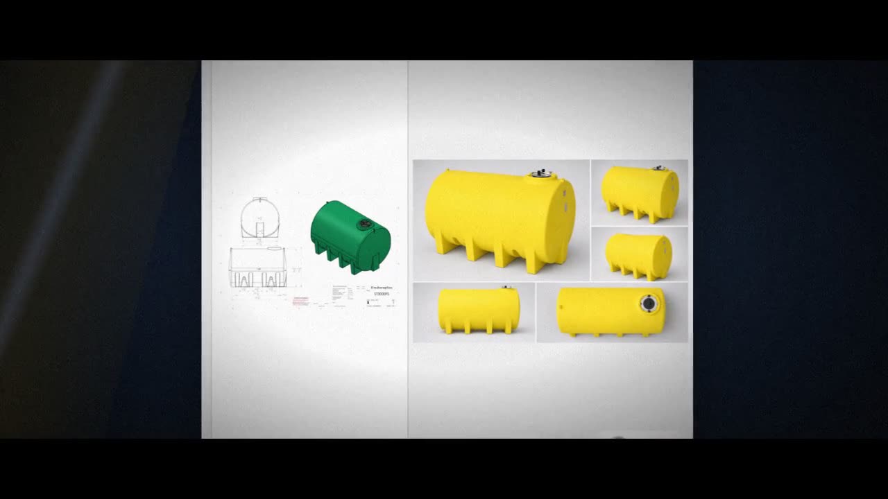 Enduraplas 3000 Gallon Yellow Horizontal Leg Tank video