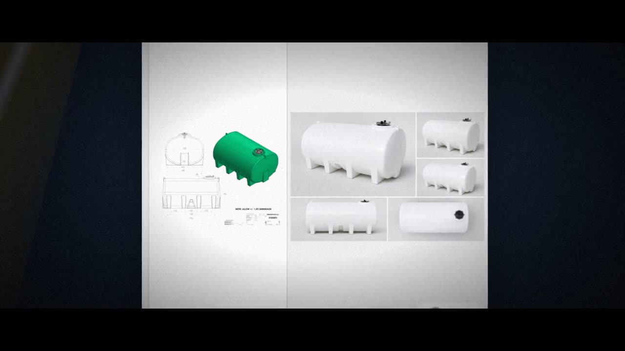 Enduraplas 3200 Gallon White Horizontal Leg Tank video