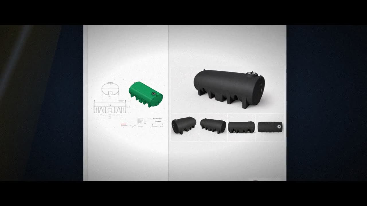 Enduraplas 3500 Gallon Black Horizontal Leg Tank video