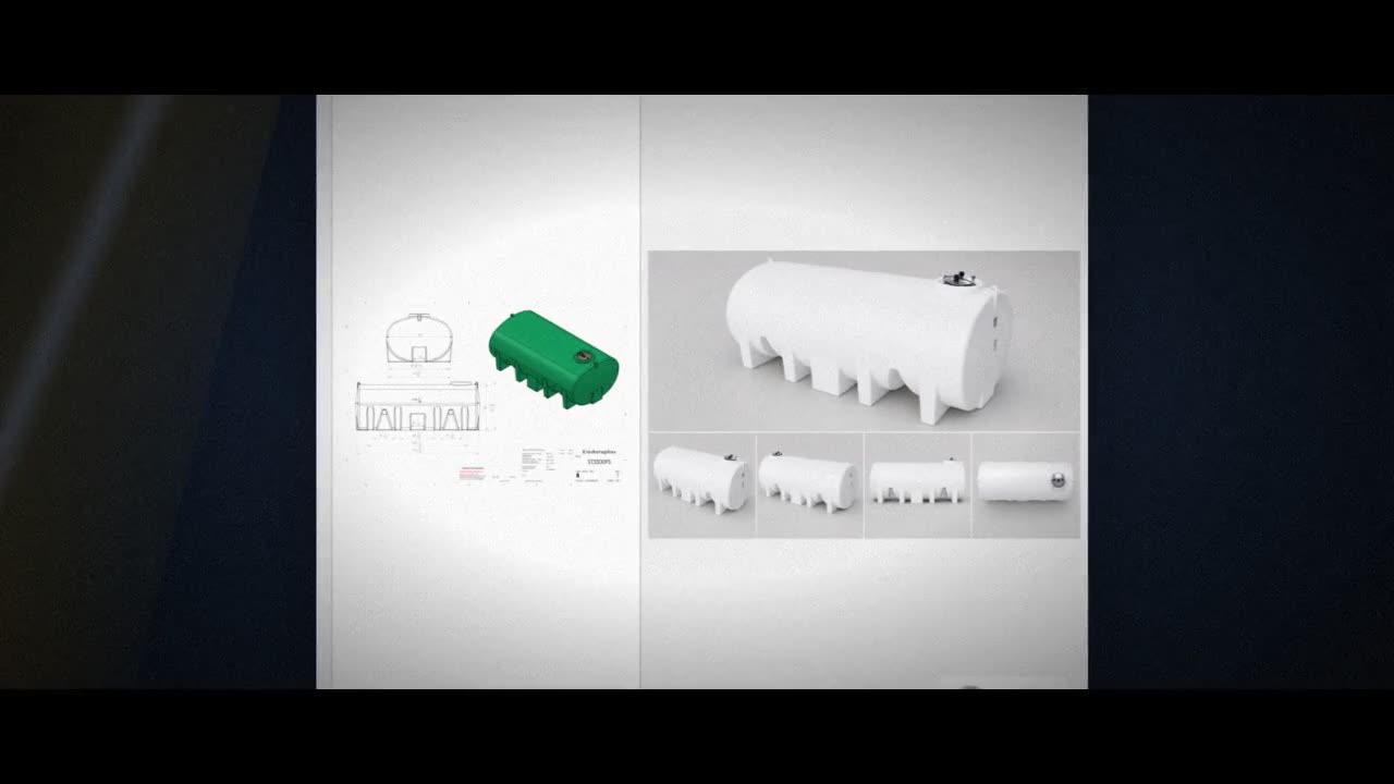 Enduraplas 3500 Gallon White Horizontal Leg Tank video