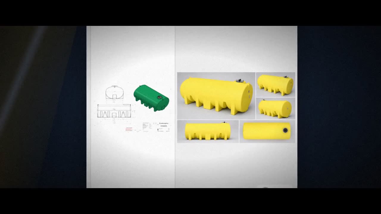 Enduraplas 3500 Gallon Yellow Horizontal Leg Tank video