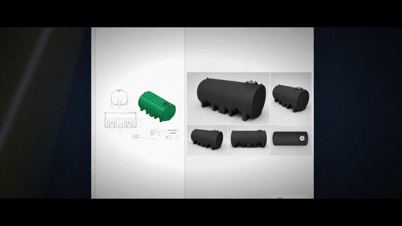 Enduraplas 4500 Gallon Black Horizontal Leg Tank video