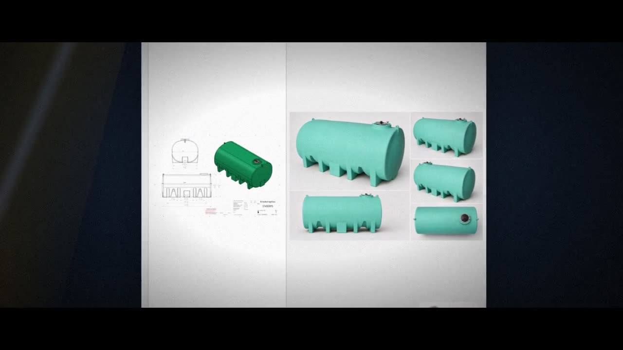 Enduraplas 4500 Gallon Green Horizontal Leg Tank video