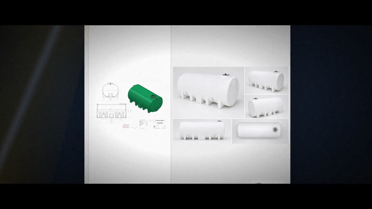 Enduraplas 4500 Gallon White Horizontal Leg Tank video