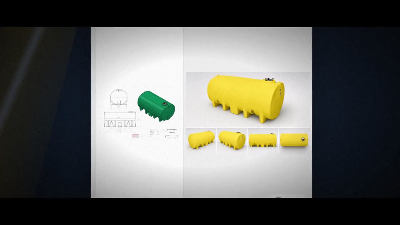 Enduraplas 4500 Gallon Yellow Horizontal Leg Tank video