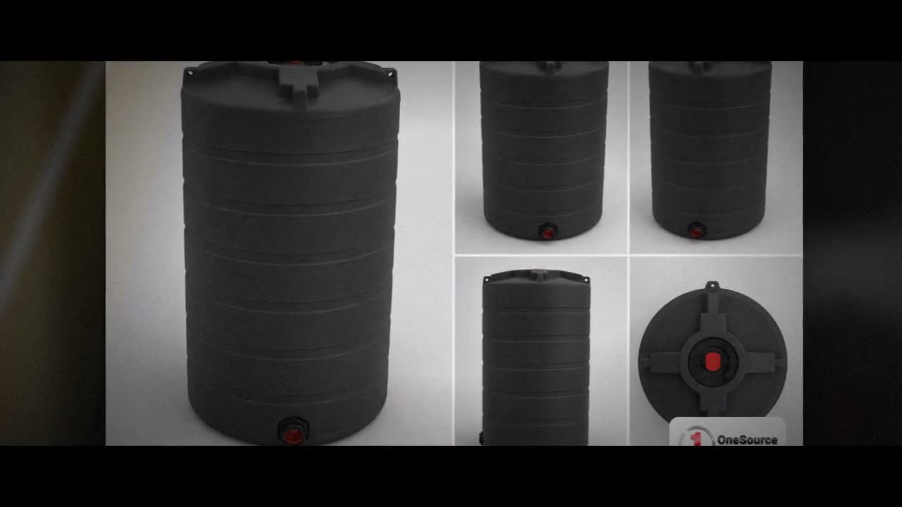 Enduraplas 150 Gallon Black Vertical Storage Tank video