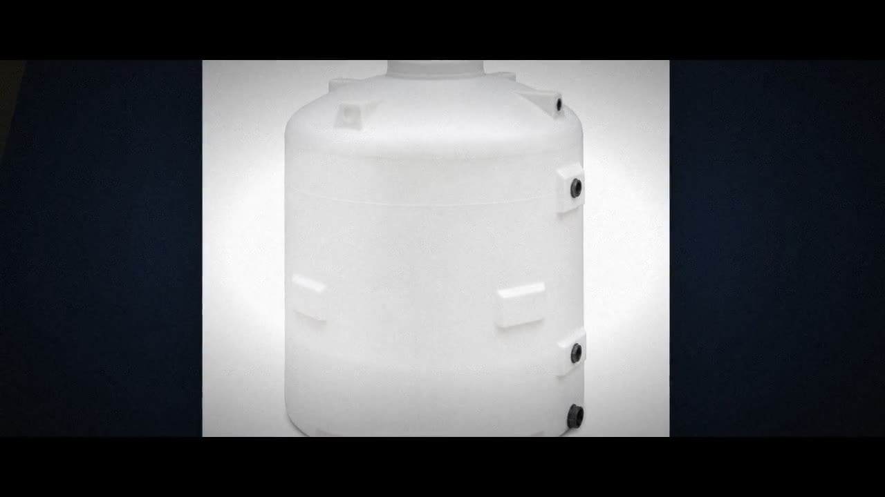 870 Gallon Plastic Vertical Liquid Storage Tank video