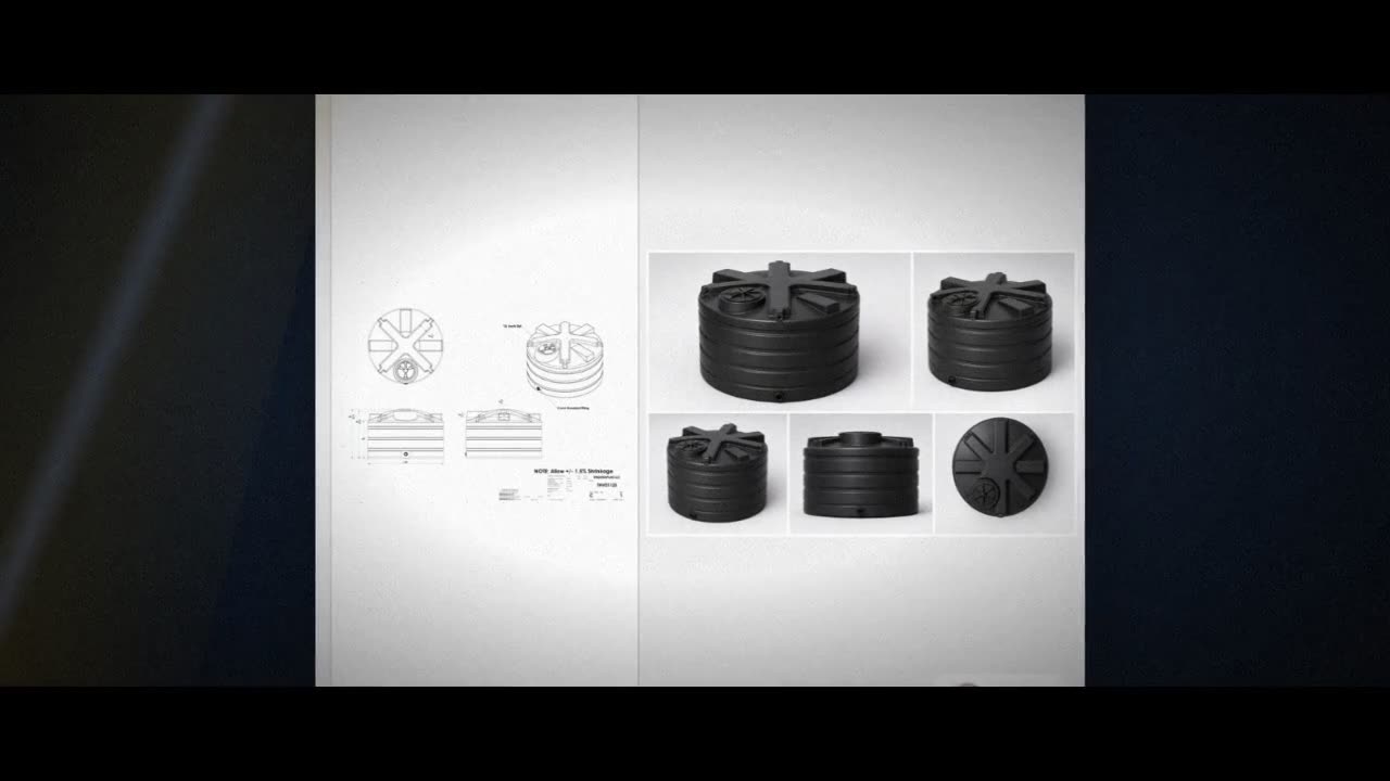 Enduraplas 1125 Gallon Black Vertical Storage Tank video