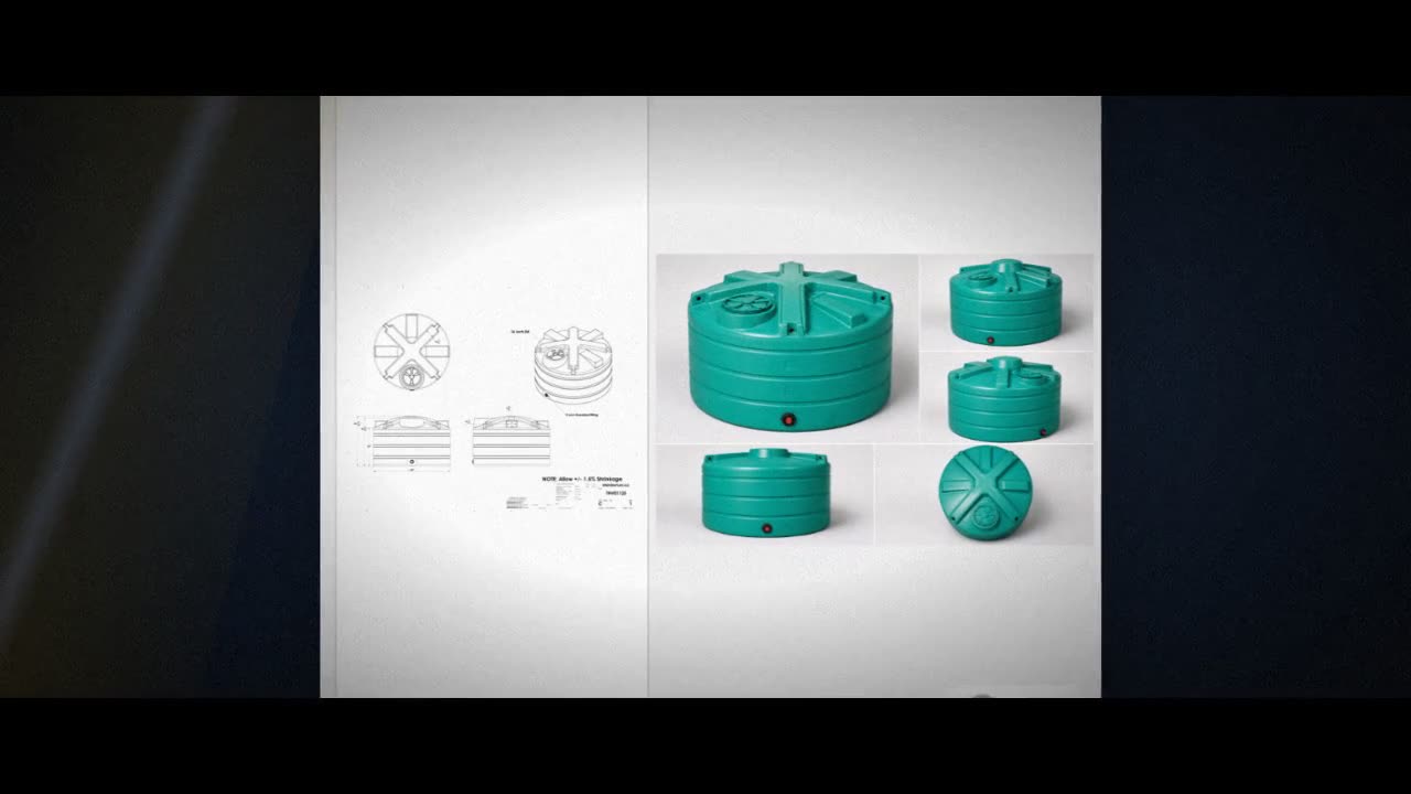 Enduraplas 1125 Gallon Green Vertical Storage Tank video