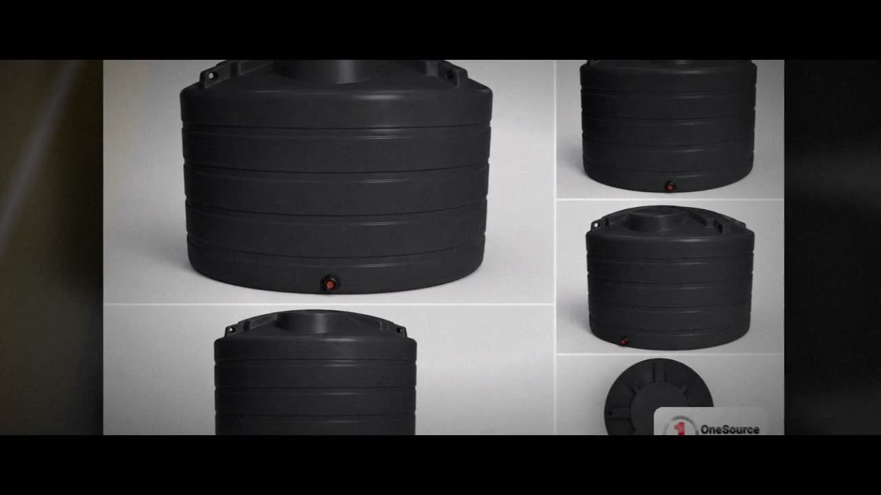 Enduraplas 1350 Gallon Black Vertical Storage Tank video