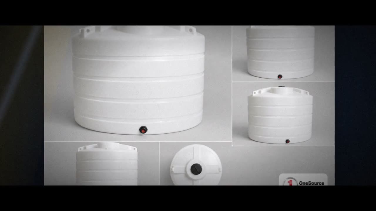 Enduraplas 1350 Gallon White Vertical Storage Tank video