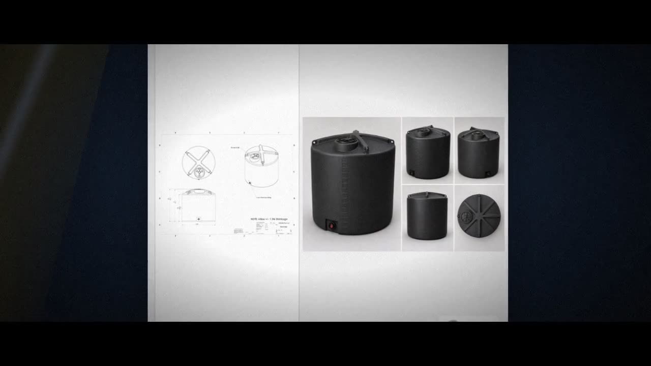 Enduraplas 1400 Gallon Black Vertical Storage Tank video