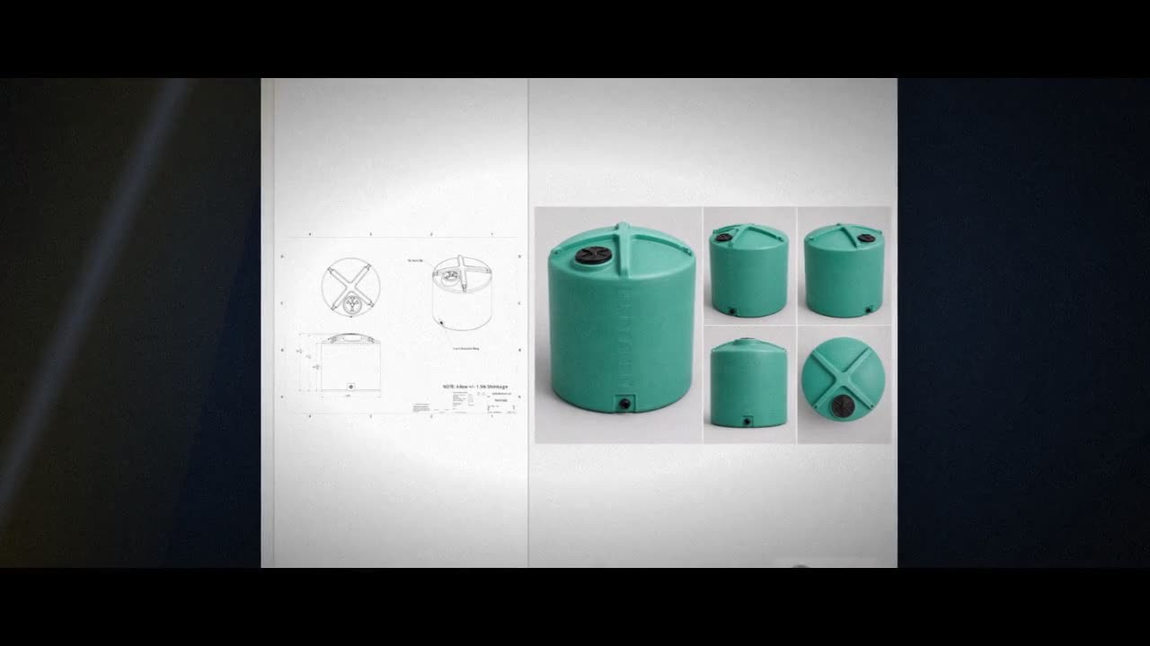 Enduraplas 1400 Gallon Green Vertical Storage Tank video