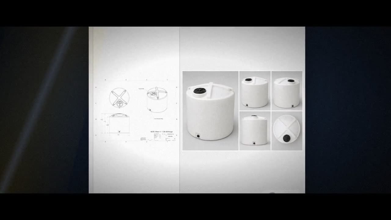 Enduraplas 1400 Gallon White Vertical Storage Tank video