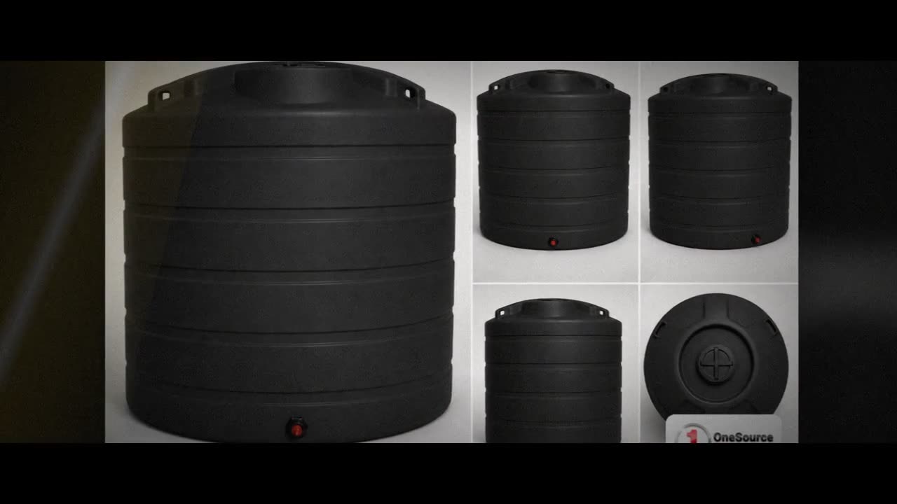 Enduraplas 1550 Gallon Black Vertical Storage Tank video