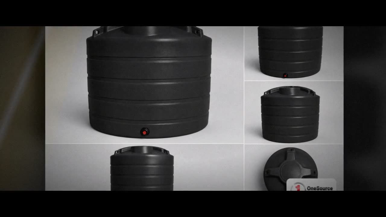 Enduraplas 1650 Gallon Black Vertical Storage Tank video