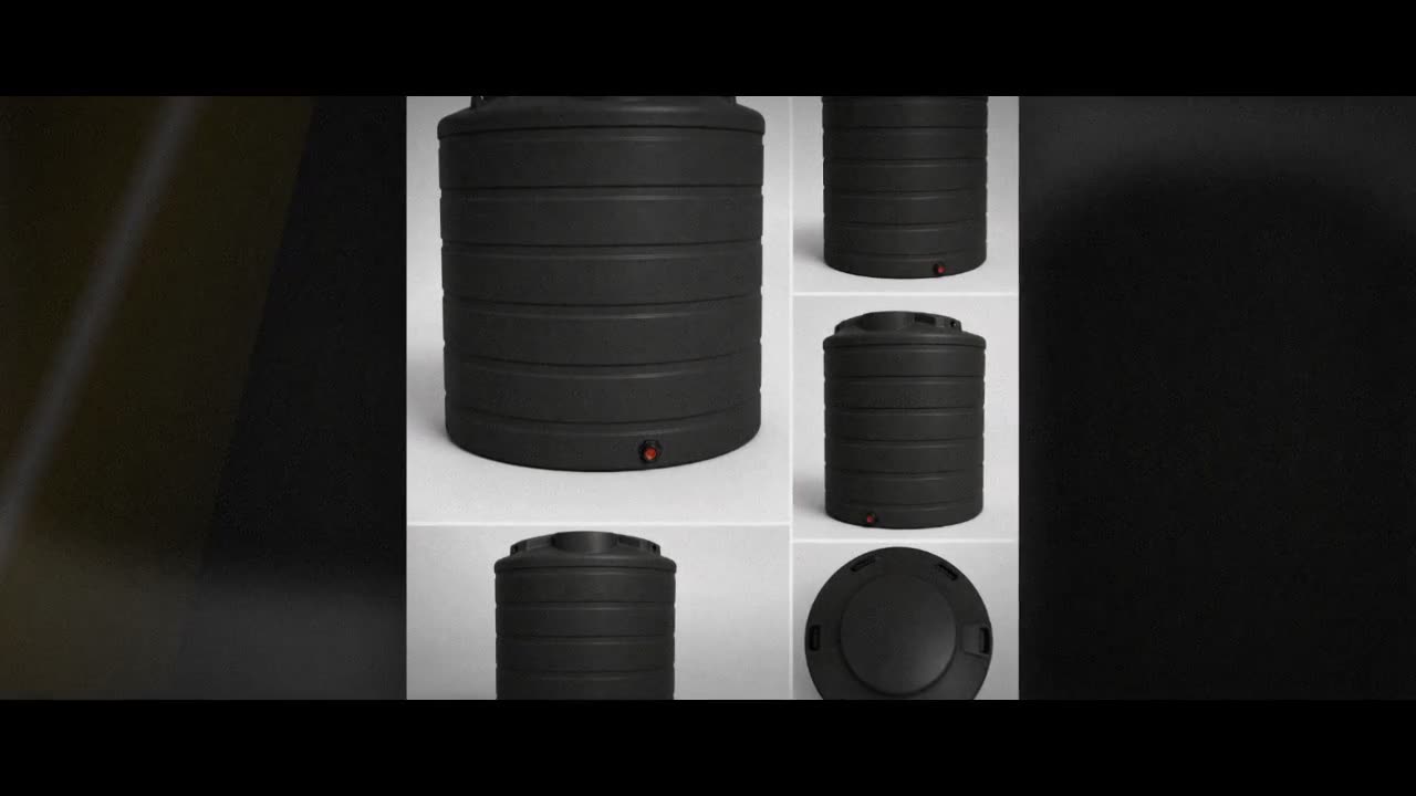 Enduraplas 1750 Gallon Black Vertical Storage Tank video